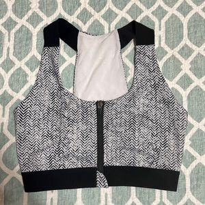 Senita Herringbone Sports Bra. Size small